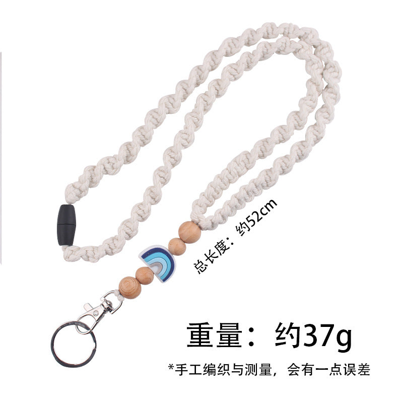 Wholesale New handmade woven necklace keychain